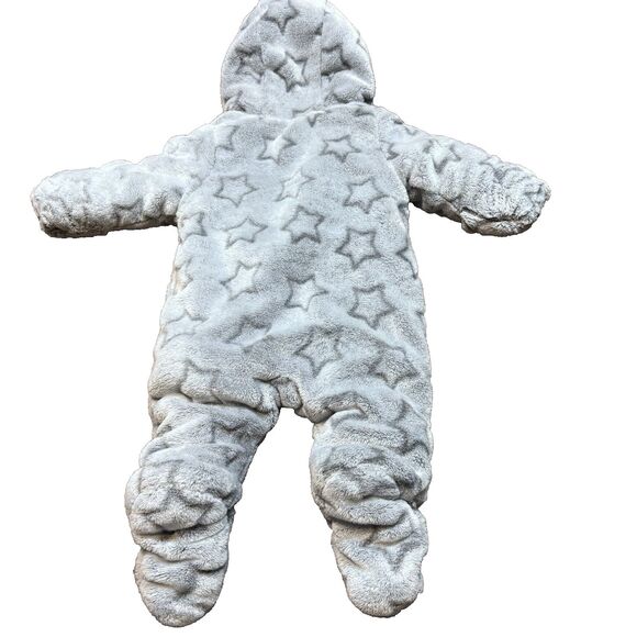 "WONDER NATION" PRAM, SOFT PILE, HOODED, NEW, 0-3 MOS,1 PIECE OUTER ZIP COAT - Picture 11 of 11